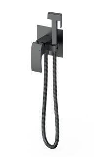 Гигиенический душ со смесителем Wonzon & Woghand Fit WW-88829009-BGM тёмный графит